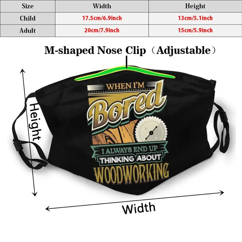 Пылезащитный фильтр для взрослых и детей когда я скучаю думает о деревообработке