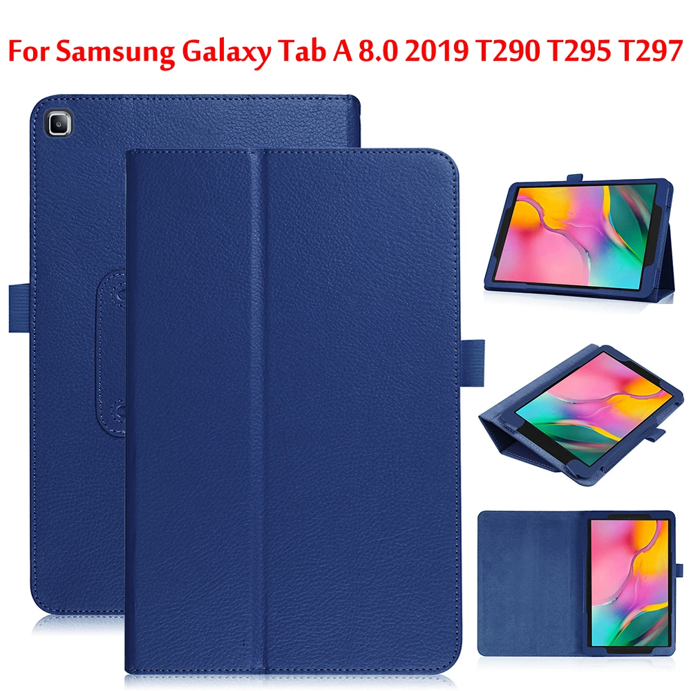 Вращающийся на 360 градусов чехол из искусственной кожи для Samsung Galaxy Tab A 8 0 2019 T290 T295