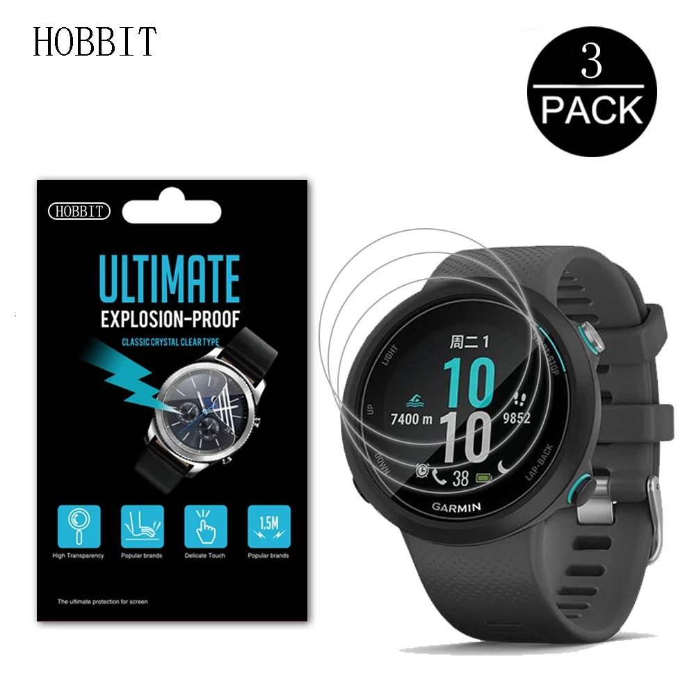 3 шт. Противоударная Защитная пленка для смарт-часов Garmin Swim 2 GPS не стекло |