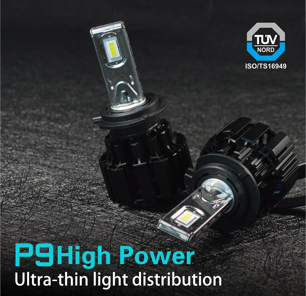 2 шт. H8 H11 лампа H4 Led H7 H1 H3 автомобильные лампы для передних фар для авто P9 H27 881 HB3 HB4 Светодиодные Автомобильные 12В 100W 13600LM 6000K
