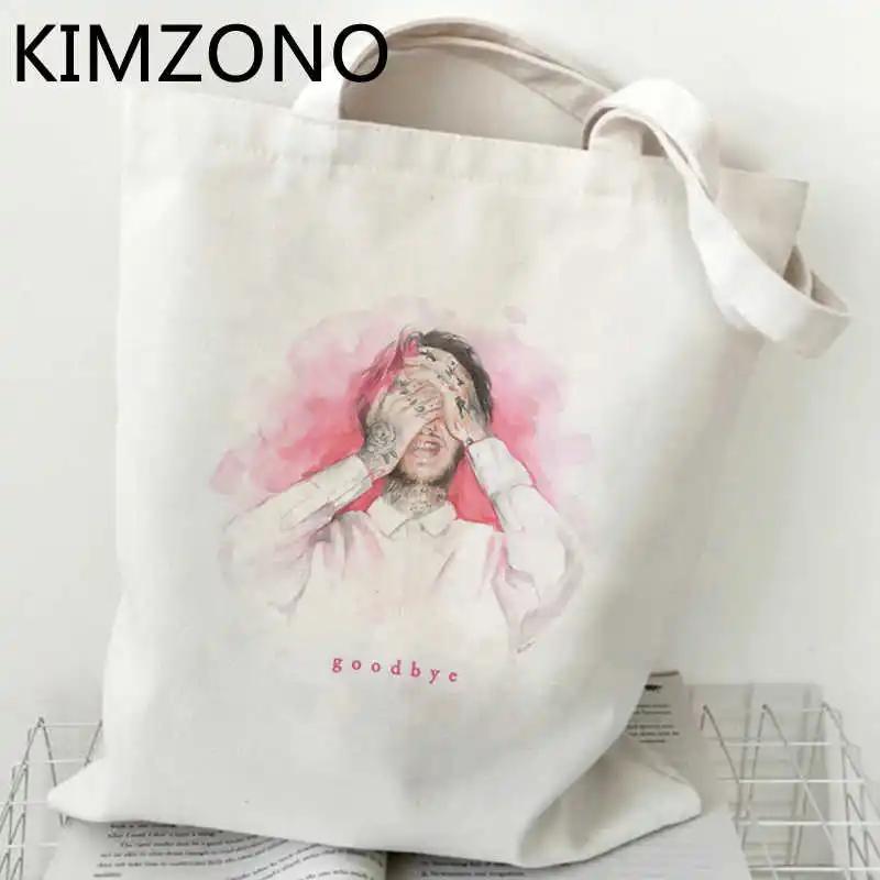 

Lil Peep shopping bag eco jute bag cotton grocery handbag bolso bag bolsas reutilizables reciclaje sac cabas cabas