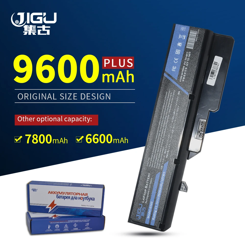 JIGU 7800 мАч аккумулятор для ноутбука Lenovo IdeaPad G460 B470 V470 B570 G470 G560 G570 G770 G780 V300 Z370 Z460 Z470 Z560