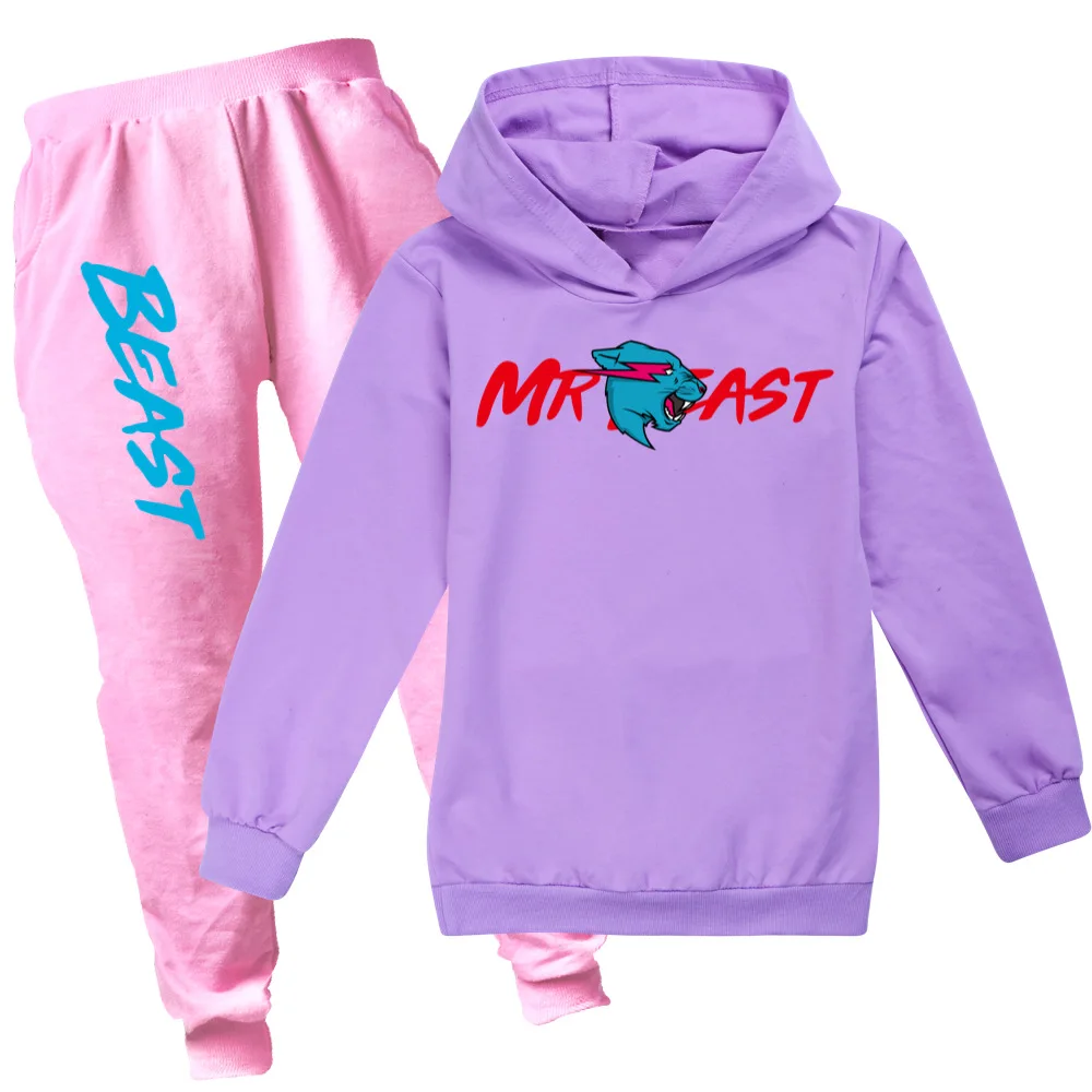 New Baby Boys Cat 3D Print Sport Clothing Set Girls Sets Hoody Sweatershirt Pants Toddler Kids Clothes Children Causal Tracksuit