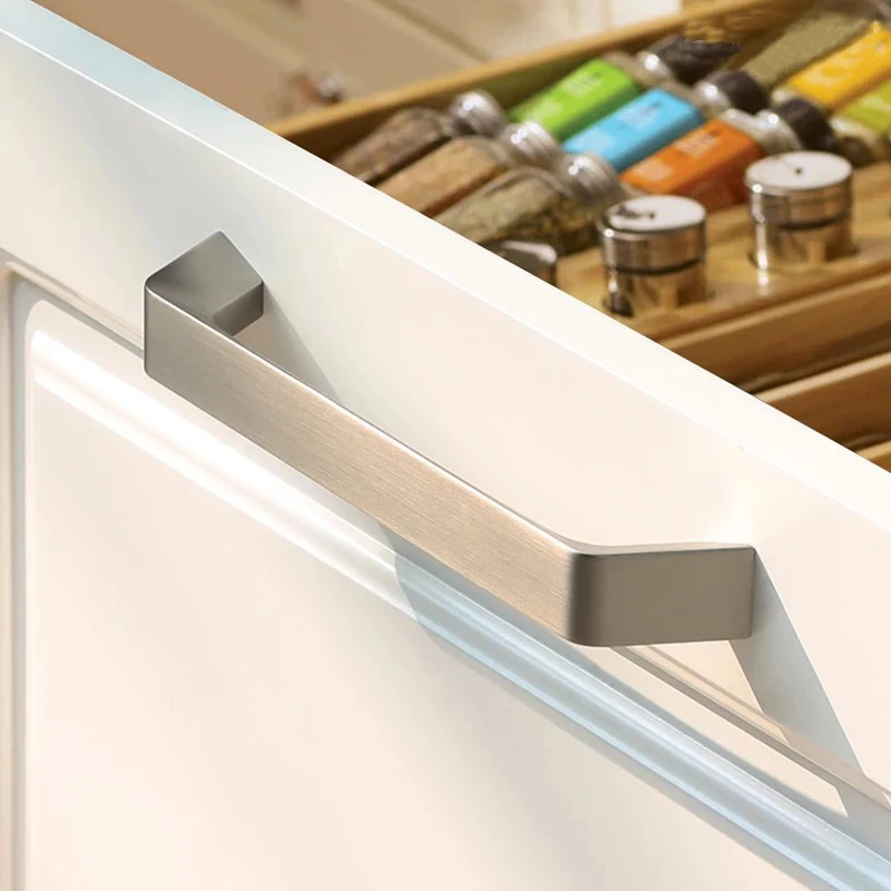 Ручки для шкафа NiceDun черные ручки из цинкового сплава кухни серебристые дверные