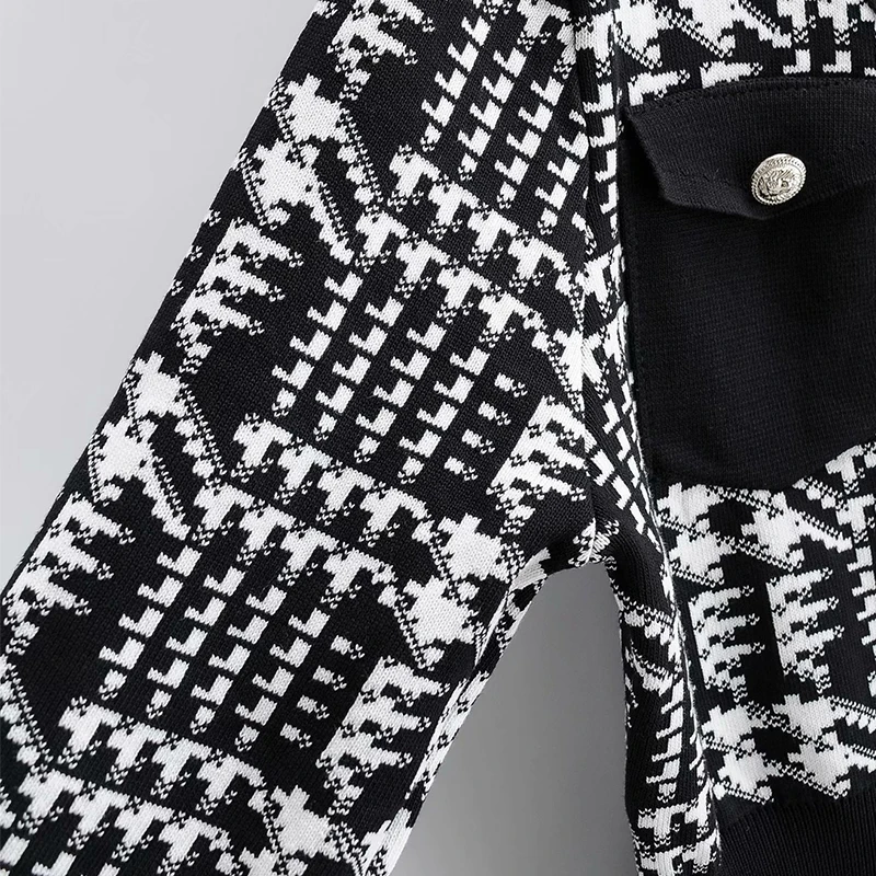 

Women Autumn Plaid Knitting Dress 2020 Long Sleeve Buttons V-Neck Fashion Female Elegant Mini Dresses Clothes Vestidos