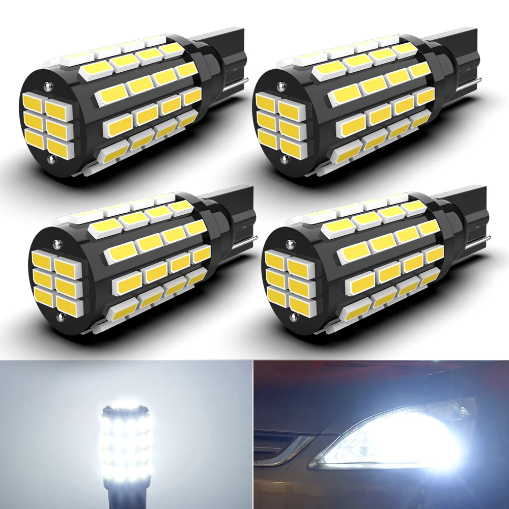 4 шт супер яркий светодиодный T10 W5W лампы авто 3014 54SMD салона просвет светильник 194 168