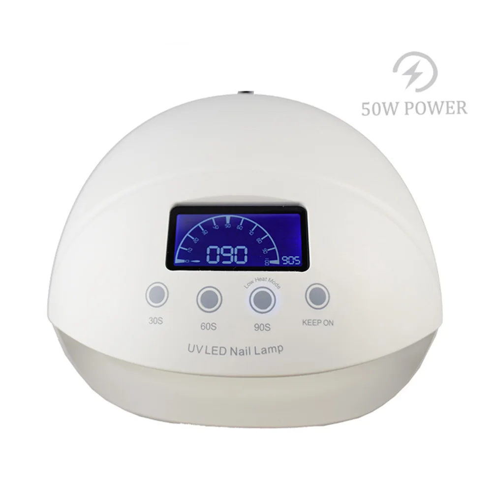 

50W UV LED Nail Lamp Polish Curing Timer Acrylic Polish Lamp Machine Professional for Nail Art at Home and Salon with Plu