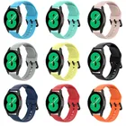 Ремешок силиконовый для Samsung Galaxy Watch Active 2, браслет для Galaxy Watch 4 Band Amazfit BIP Gear Sport Galaxy Watch 3 41 мм, 20 мм