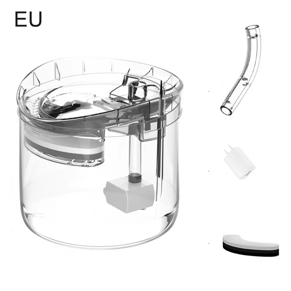 

Pet supplies 1.8L Automatic Cat Water Fountain With Faucet Dog Water Dispenser Transparent Filter Drinker Pet Drinking Feeder