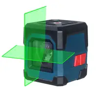 Лазерный уровень HANMATEK LV1G, зеленый лазер с перекрестными линиями, диапазон измерения 50 футов, самовыравнивающийся, вертикальные и горизонта...