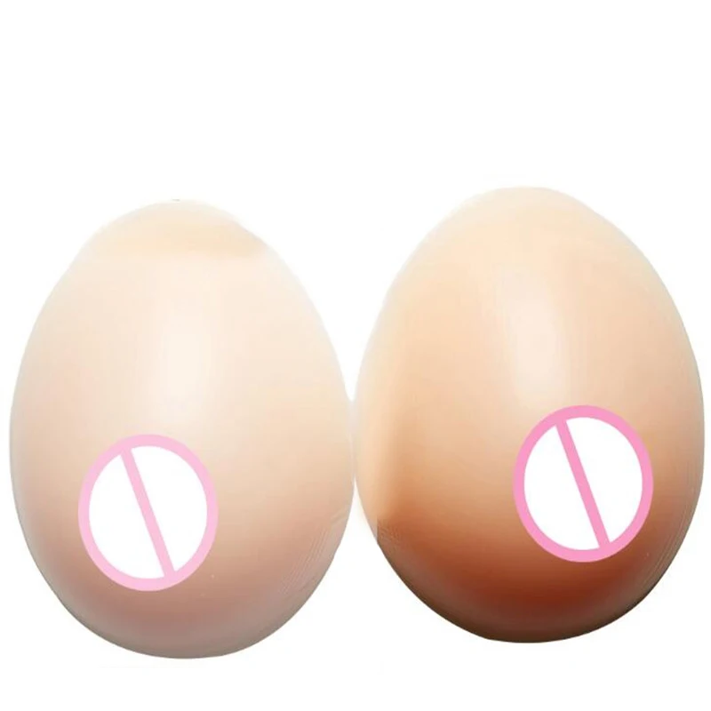 Women Fashion 1000g Sexy Artificial Silicone Breast Forms False Breast for Crossdresser Transvestite Fake Boobs Implant Enhancer