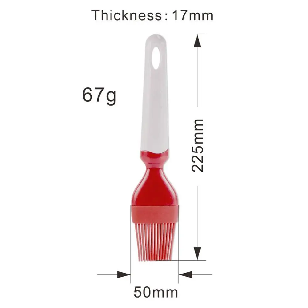 1 шт. кисть для выпечки и мази из силикона для кексов, хлеба, масла, инструменты для выпечки, безопасная кухня, барбекю, 22,5х5 см.