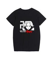 tokyo revengers tee anime cosplay sano manjiro mikey print loose oversized t shirts men women 4xl solid streetwear summer top