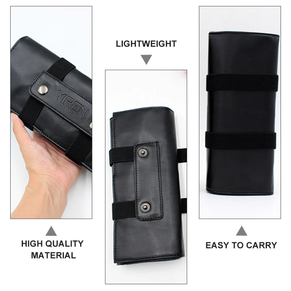 

Hair Stylist Scissor Organizer Holder Pouch PU Leather Case Bag for Barbershop