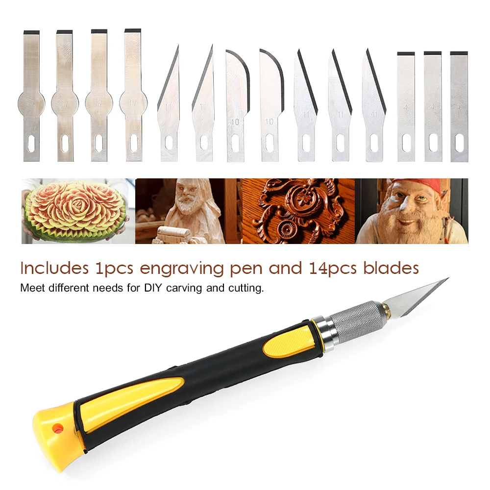 KKmoon высококачественный набор прецизионных гравировальных ремесленных ножей