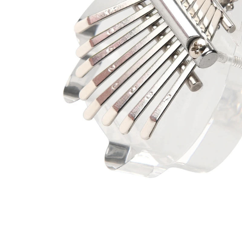 

8 Key Kalimba Thumb Piano,Mini Transparent Acrylic Finger Piano Musical Instrument for Kids Adults Beginners