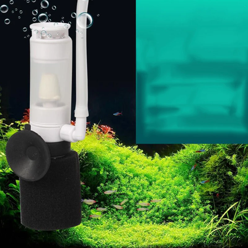 

External Aquarium Filter Mini Filter Oxygen Pump Accessories Small Pneumatic Filter Aquarium Mute Submersible