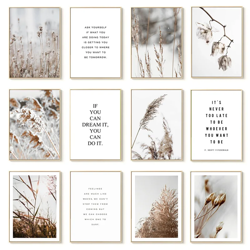

Canvas Painting Dead leaves Poster Landscape Wall Art Picture Living Simple Interior Decoration For HomeRoom Aesthetic Decor