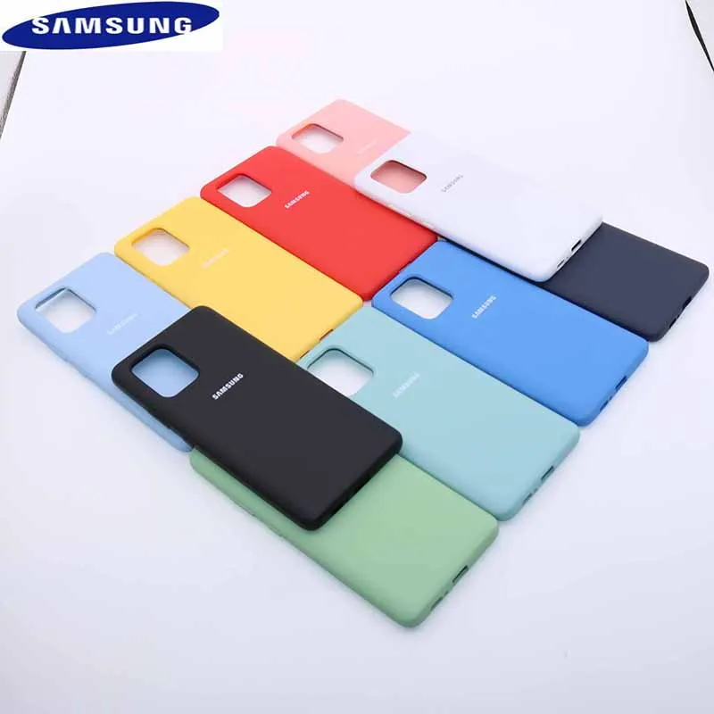 

S10lite Case Original Samsung Galaxy S 20 Plus/ S20 Uitar Silky Silicone Cover Soft-Touch Back Protective Shell S 20+ S20lite