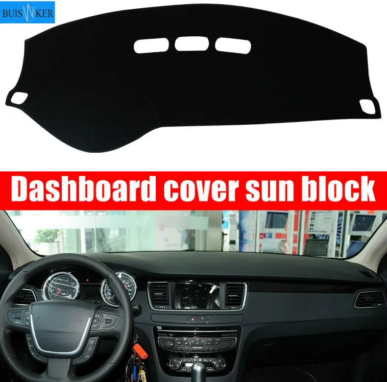 

Dashboard Cover Sun Shade Dash Mat Pad Carpet Car Stickers Interior Accessories For Peugeot 208 2012~2019 Active Allure GTI 2015