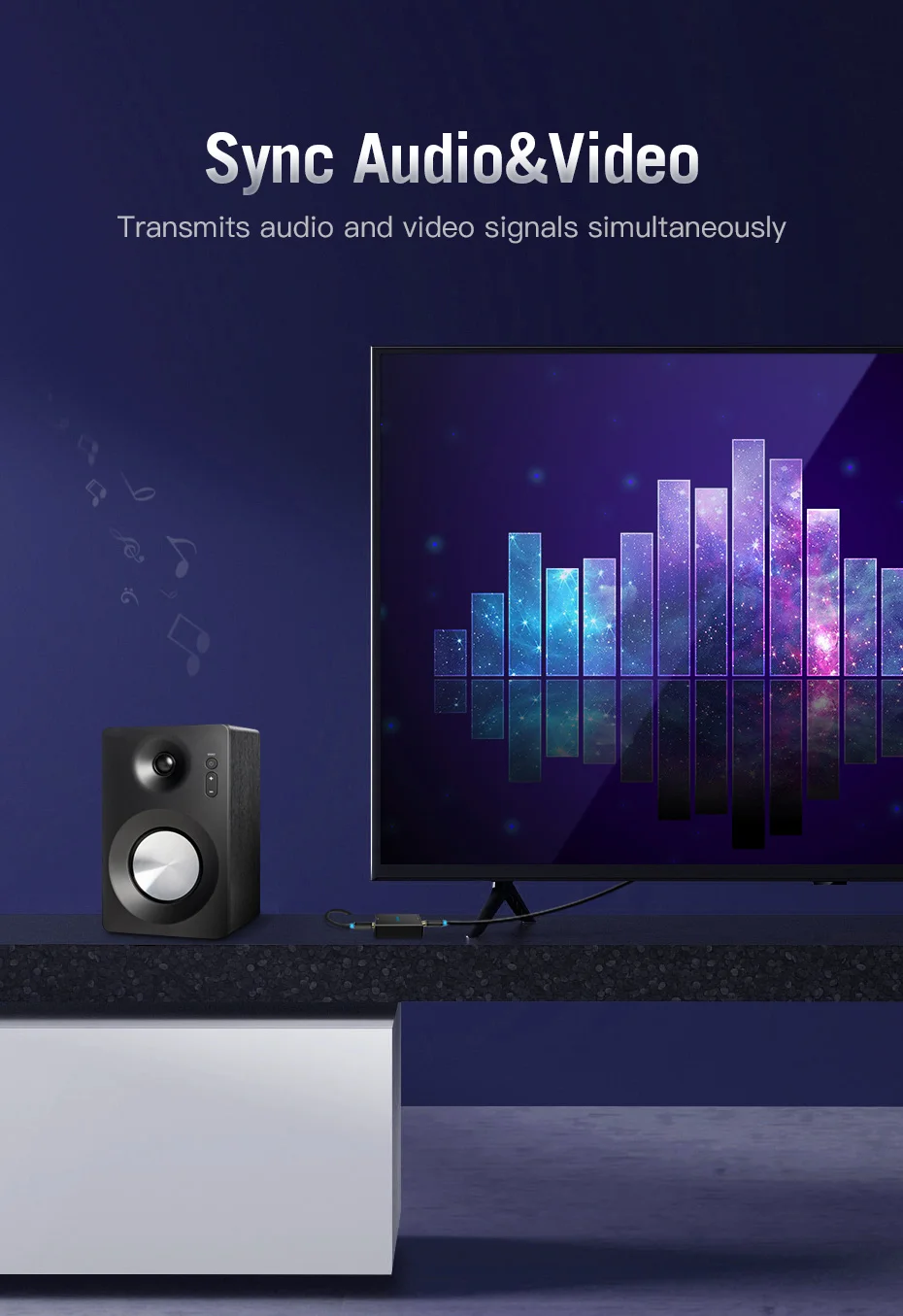 Vention HDMI кабель 4K HDR позолоченный папа-папа HDMI 2,0 V 1080P 3D для проектора PS3 HD lcd Apple tv компьютерный кабель HDMI