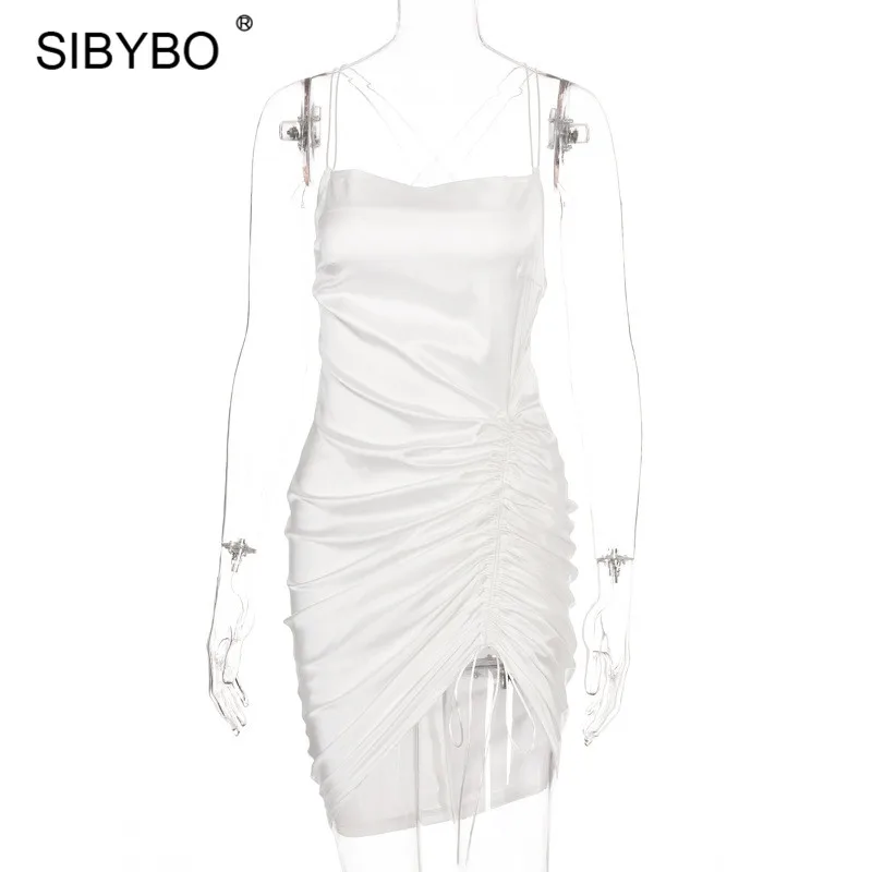SIBYBO белые пикантные туфли с низким вырезом на спине вечерние платье для женщин