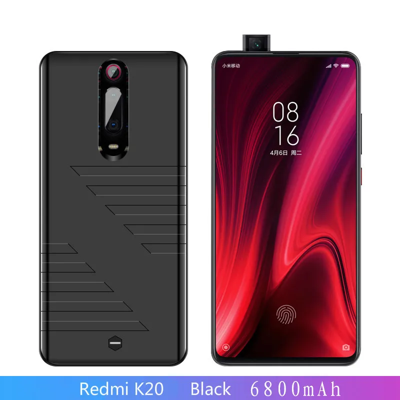 Чехол для Xiaomi 9T Pro Redmi K20, зарядное устройство, 6800 мА/ч, расширенное Резервное зарядное устройство, внешний аккумулятор, чехол для Redmi K20 Pro, чехол для аккумулятора
