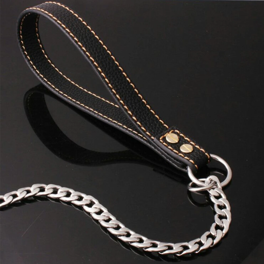 Прочный металлический поводок для собак прочная рулетка из нержавеющей стали