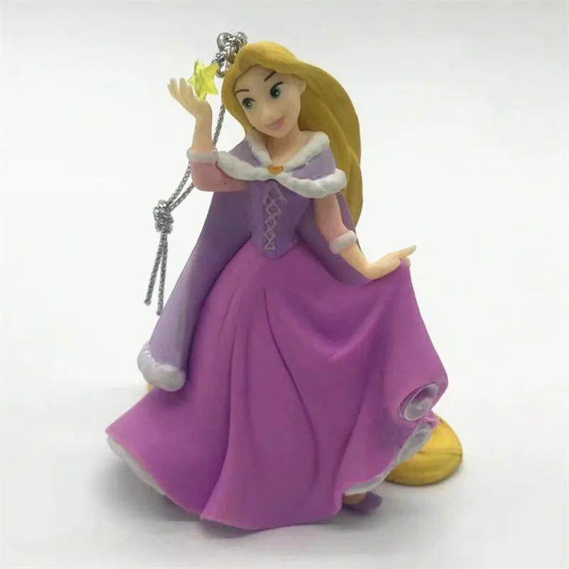 

6piece 9cm original Classic Cinderella Princess Snow White action Figure Collectible Model Toy christmas tree ornament toys