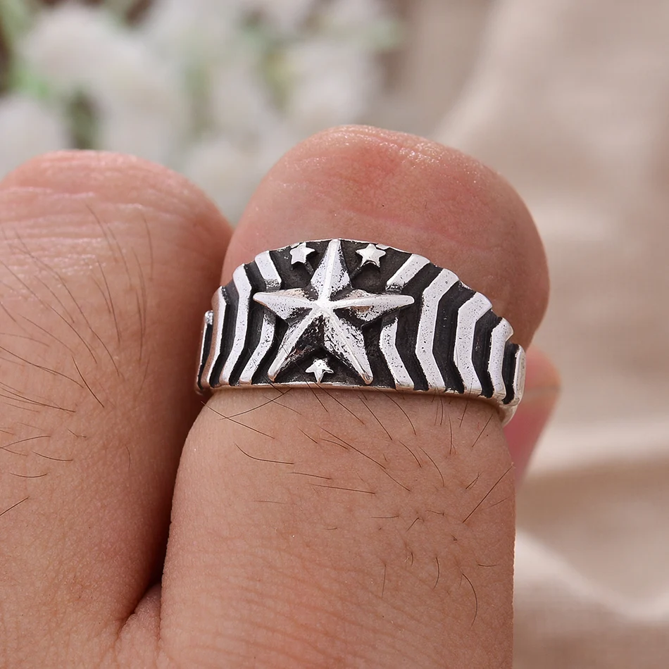 Женское Открытое кольцо со звездами серебро 30% пробы | Украшения и аксессуары