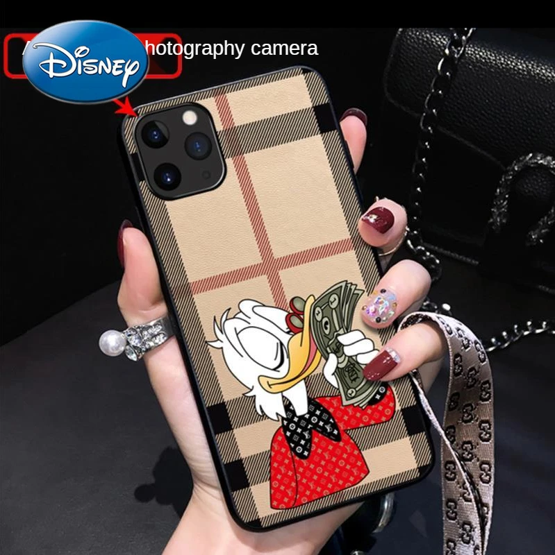 disney mickey donald duck luxury phone case for iphone1313pro13promaxxxrxsxsmax1112pro12mini with stand lanyard brand free global shipping