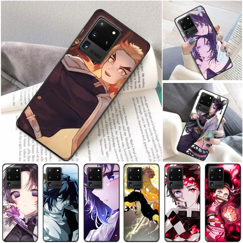 

Demon Slayer Kamado Nezuko Kamado Tanjirou Kimetsu No Yaiba Agatsuma Zenitsu Phone Case For Samsung Galaxy S20 Plus FE Funda