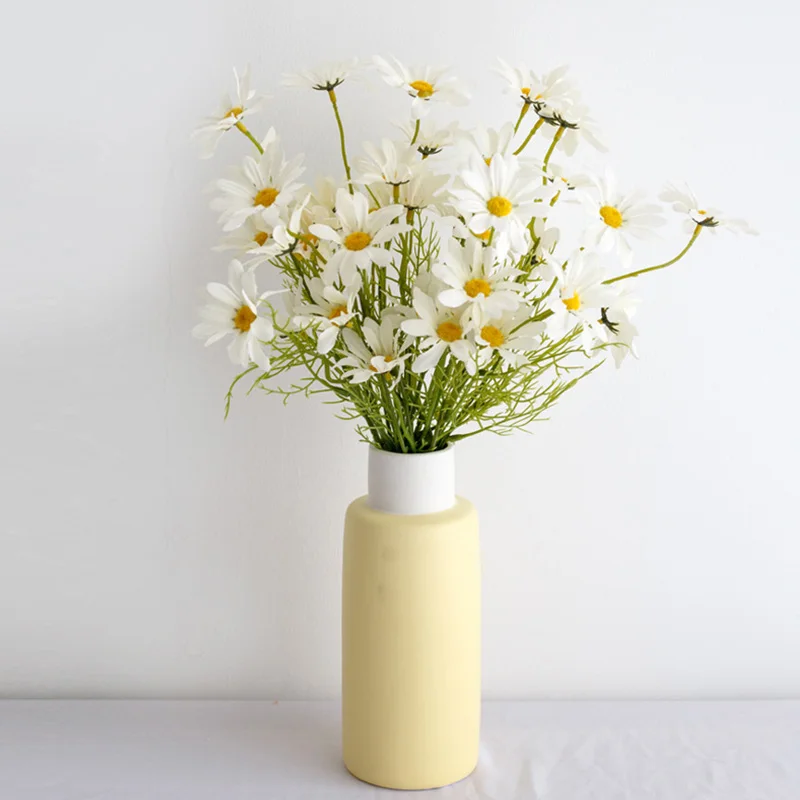 10 Букет искусственных цветов маргаритки 5 головок аксессуары для украшения дома