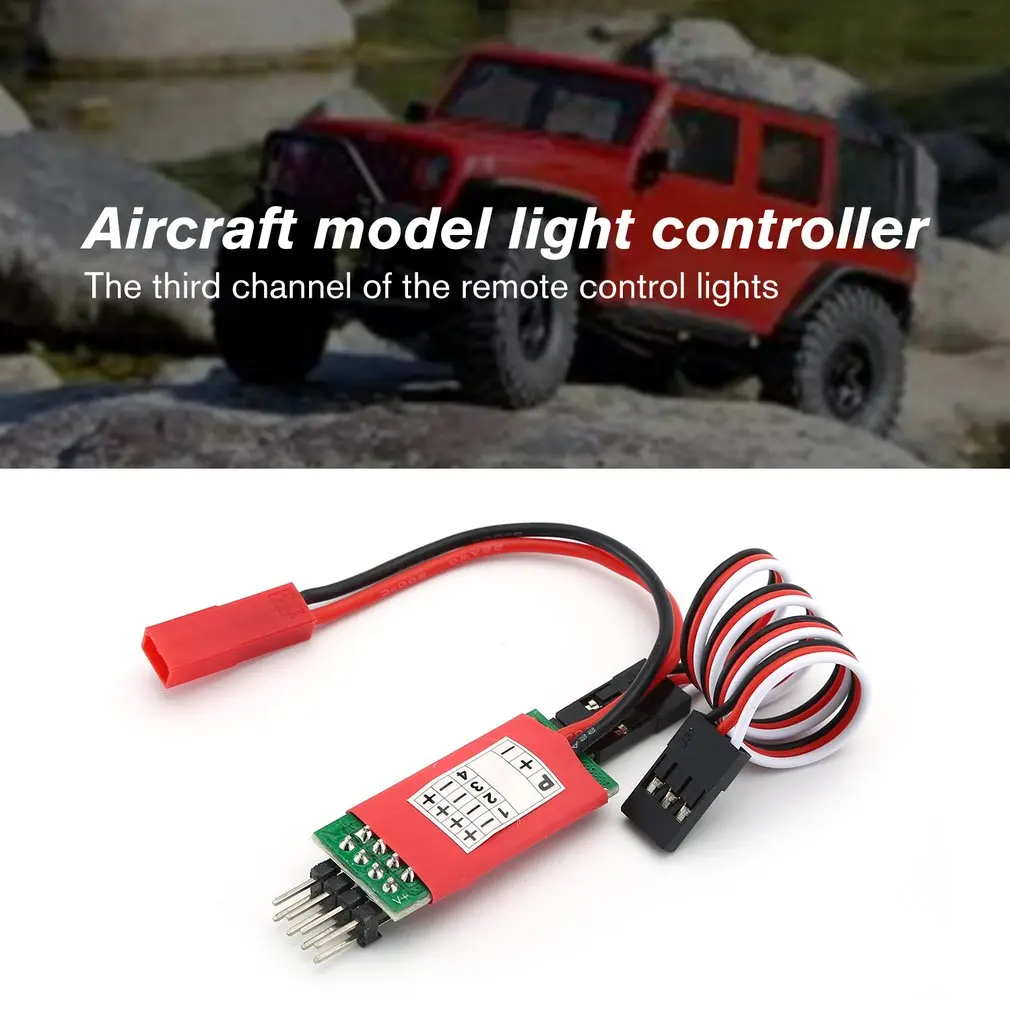 

E Type LED Lamp Light Control Switch Panel System Turn On/Off 3CH For RC Car Vehicle Car Model Accessories
