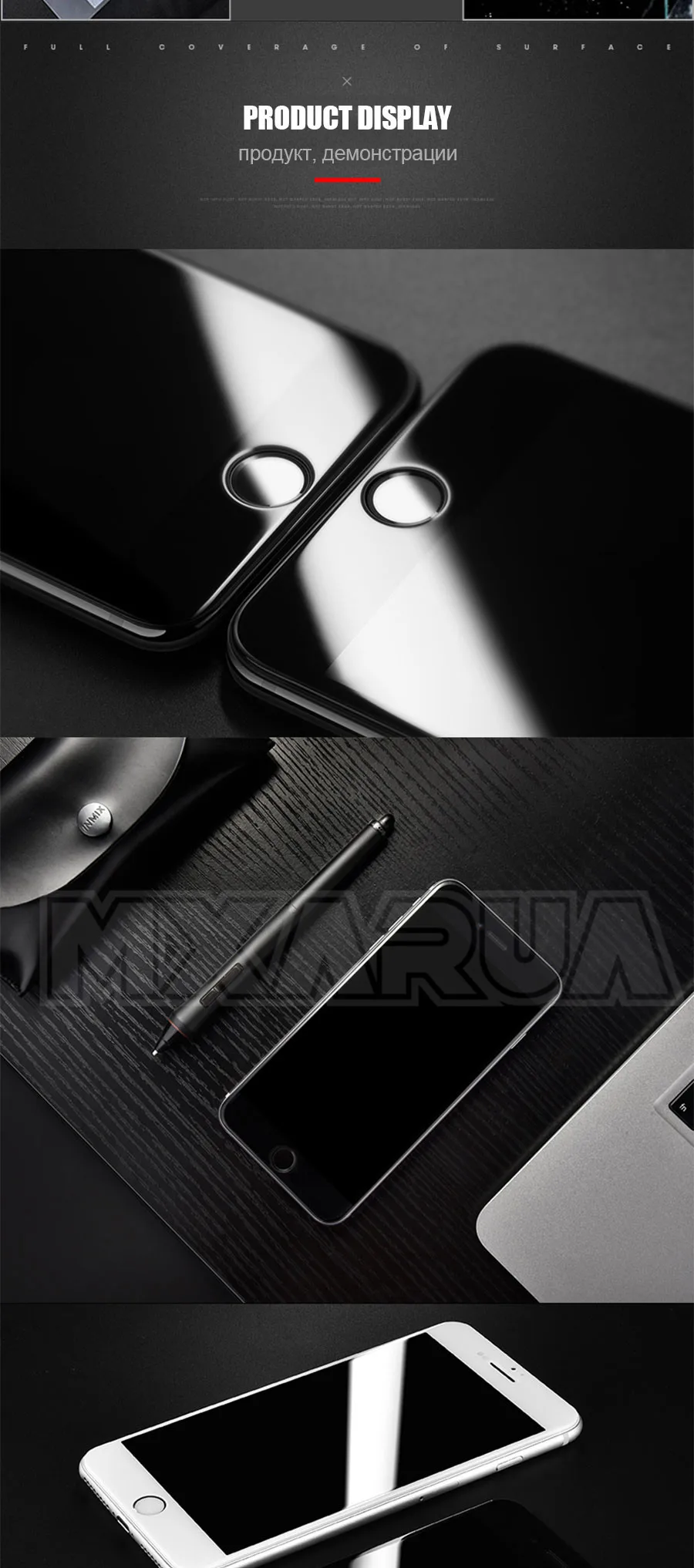 100D полное покрытие из закаленного стекла на iPhone 6 6s 7 8 Plus Защитная пленка для экрана iPhone 11 Pro X XR XS Max защитное стекло
