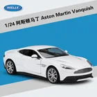 Модель автомобиля Welly 1:24 Aston Martin VANQUISH из сплава, отлитые и игрушечные автомобили, коллекционные подарки, транспортировка без пульта дистанционного управления B185