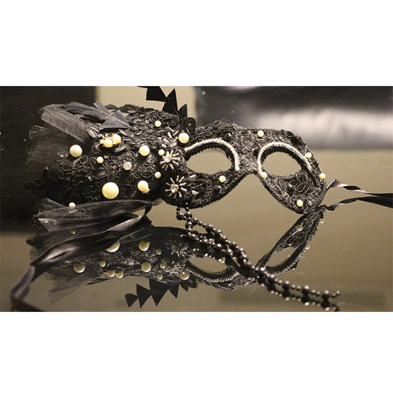 

Кружевная Регулируемая сетчатая Цветочная маска с вышивкой для девушек винтажная маска ручной работы для половины лица для вечевечерние