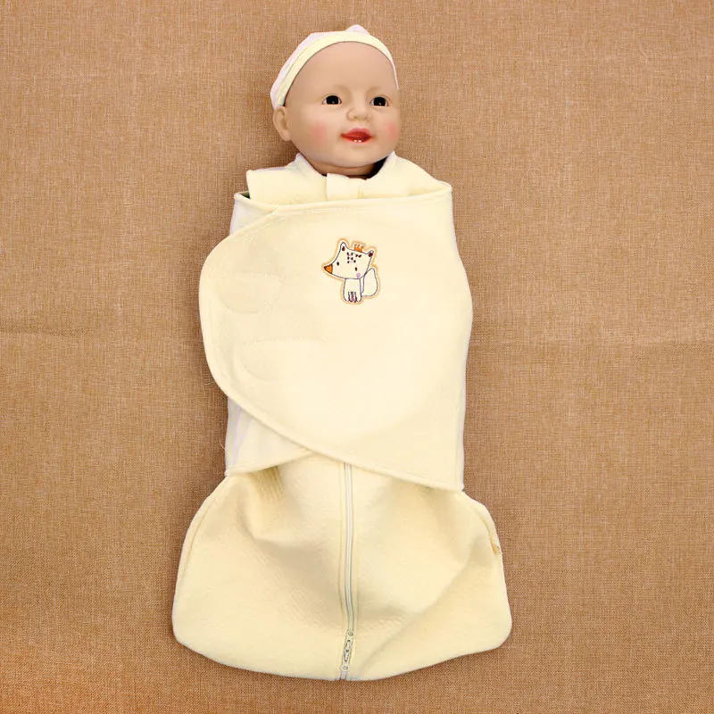 

Baby Wrapped Sleeping Bag Newborn Baby Cocoon Swaddle Wrap Envelope 100%Cotton 0-12 Months Baby Blanket Swad