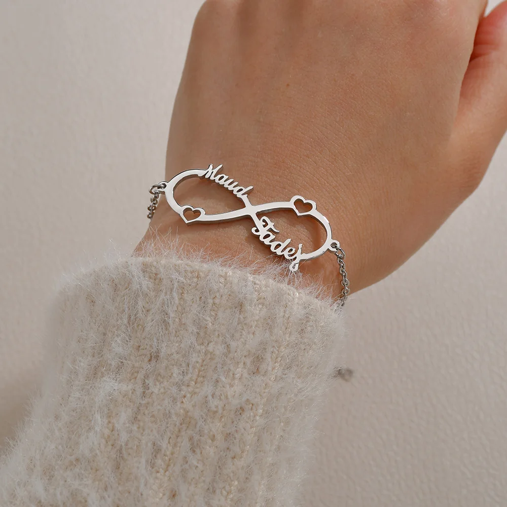 Diamon 2020 Новый из нержавеющей стали персонализированные имя пары на заказ браслет