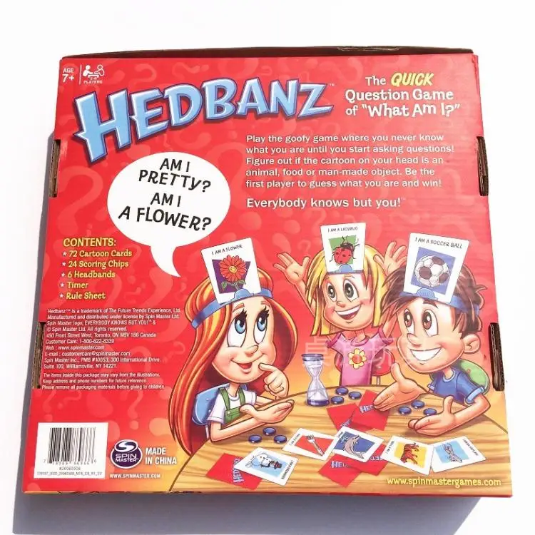 Who I am A board game интерактивная игра для родителей и детей Hedbanz карточная английское