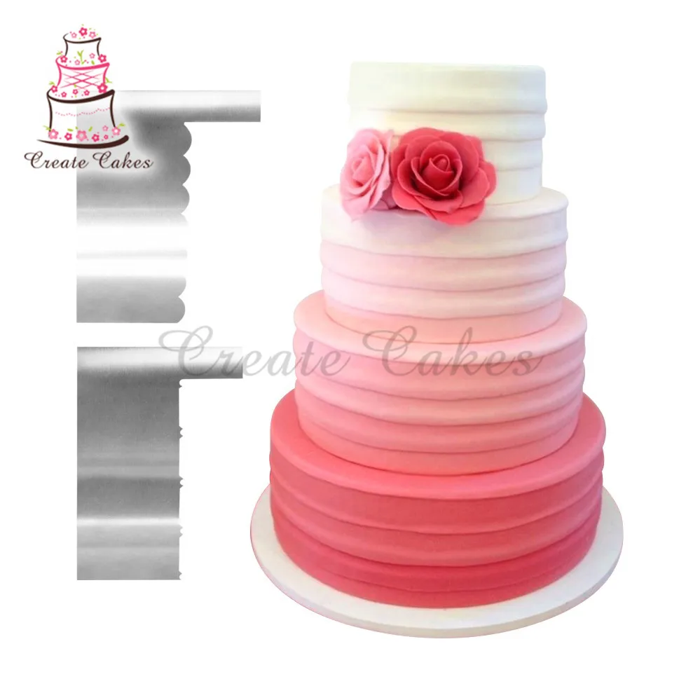Волнистый пилообразный крем для сливочного масла аксессуары торта помадка более