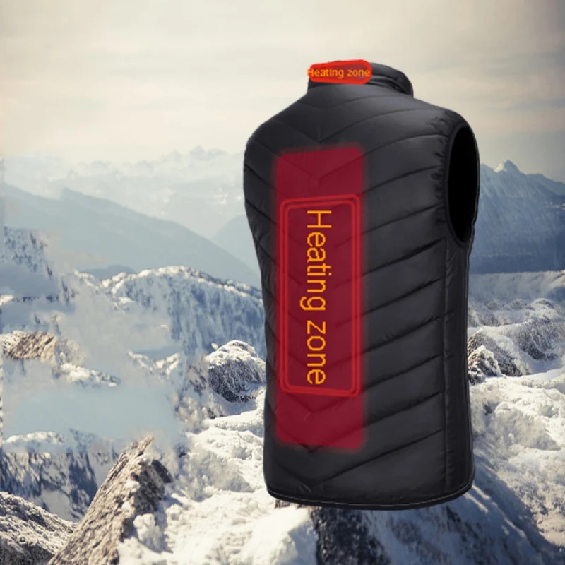 Лидер продаж уличный мужской жилет с электрическим подогревом USB зимняя теплая