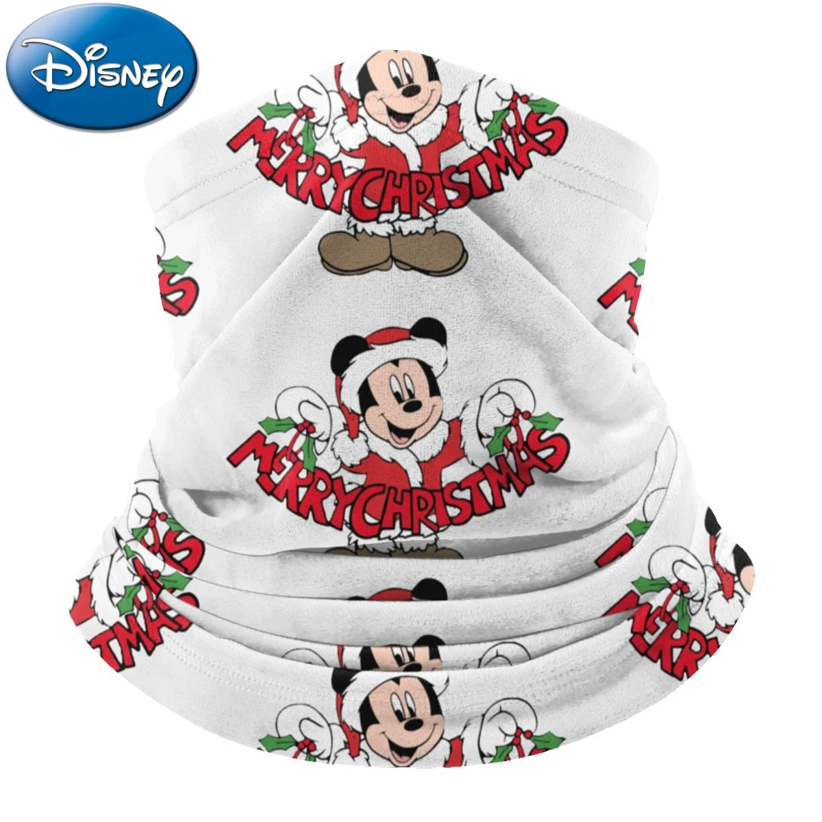 

Disney Cartoon Cotton Face Mask Winter Plus Velvet Warm Scarf Outdoor Sports Bib Scarf Suitable For Men Women Christmas Print