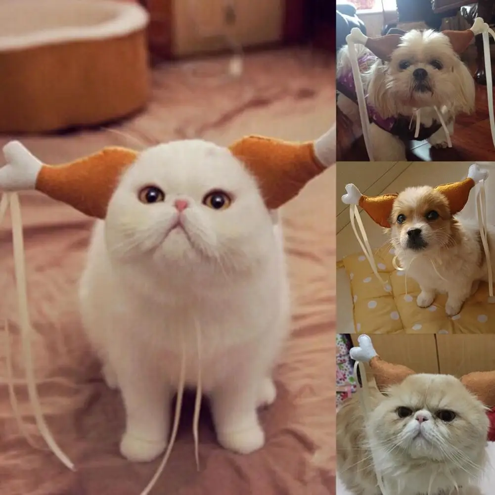

Pet Headgear Lovely Creative Funny Drumpstick Pet Costume Headband for Cat
