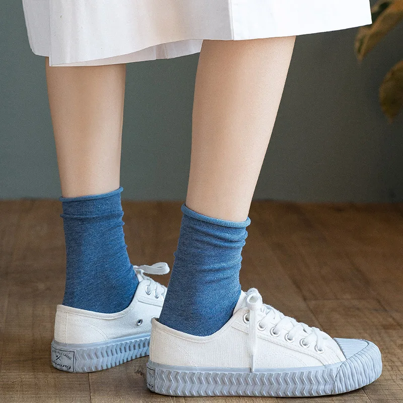 CARTELO New Solid Color Women Socks Fashion Simple Classical Breathable Cotton Stockings Носки женские Meias Femininas
