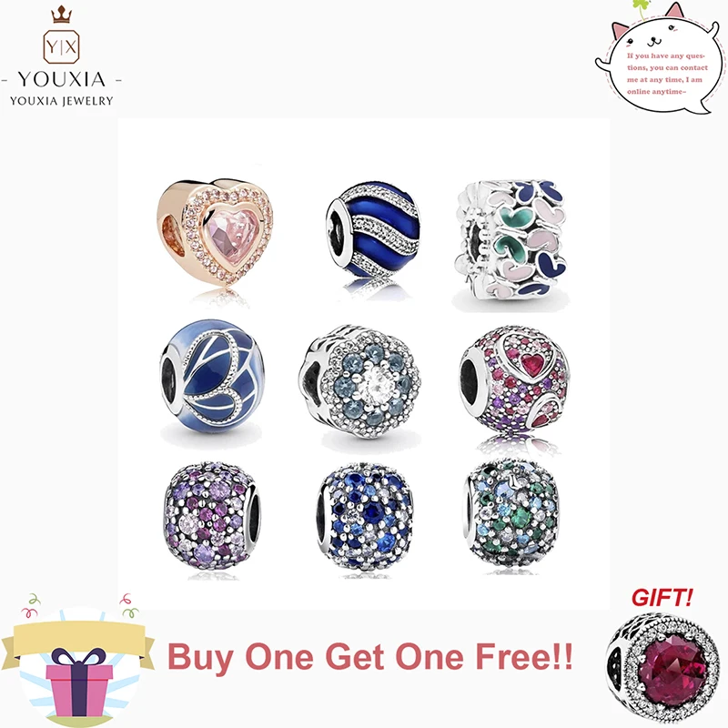 

Fit Original Pando Bracelet DIY Charm Multi-Style Personality Design Fashion Table Lamp 925 Silver Couple Gift Shining Jewelry