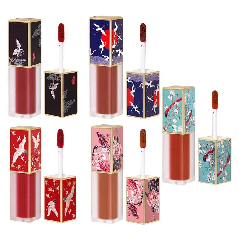 Матовая помада в китайском музейном дворцовом стиле натуральные цвета