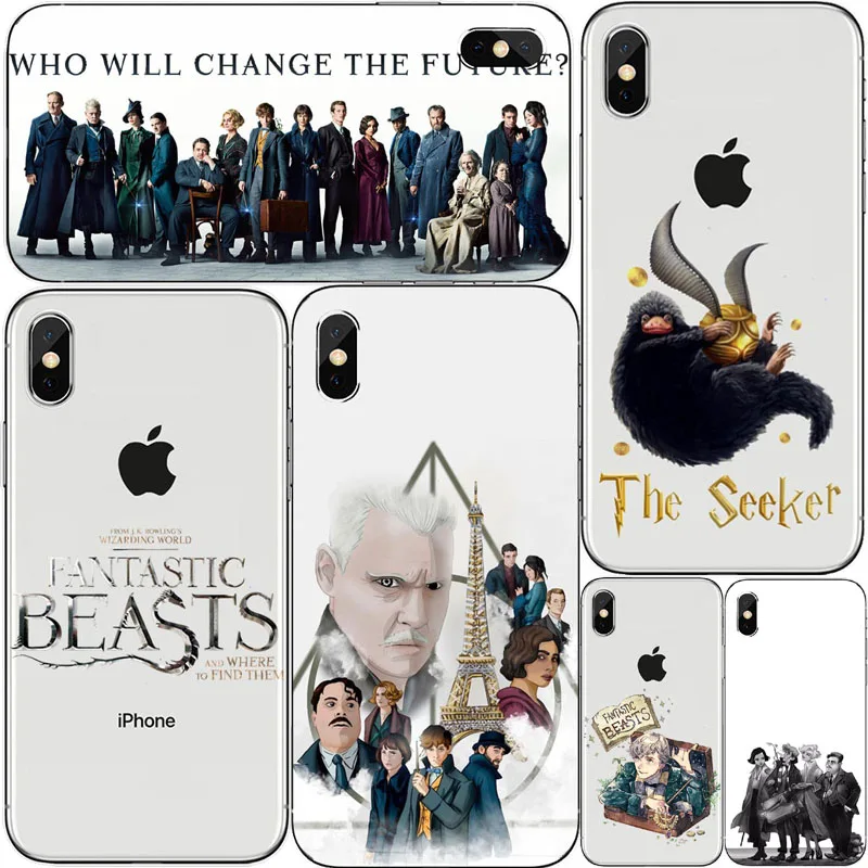 2018 постер из фильма Фантастические звери чудовище Grindelwald caso de telefone para o iphone 4 5 6 7 8 X