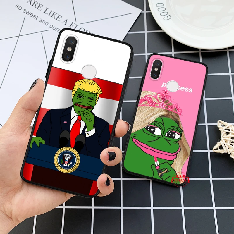 Meme Smug лягушка Пепе силиконовый чехол для Xiaomi 6 8 9 SE A1 A2 A3 Lite F1 Mix 2S MAX 3 9T Pro CC9E CC9 |