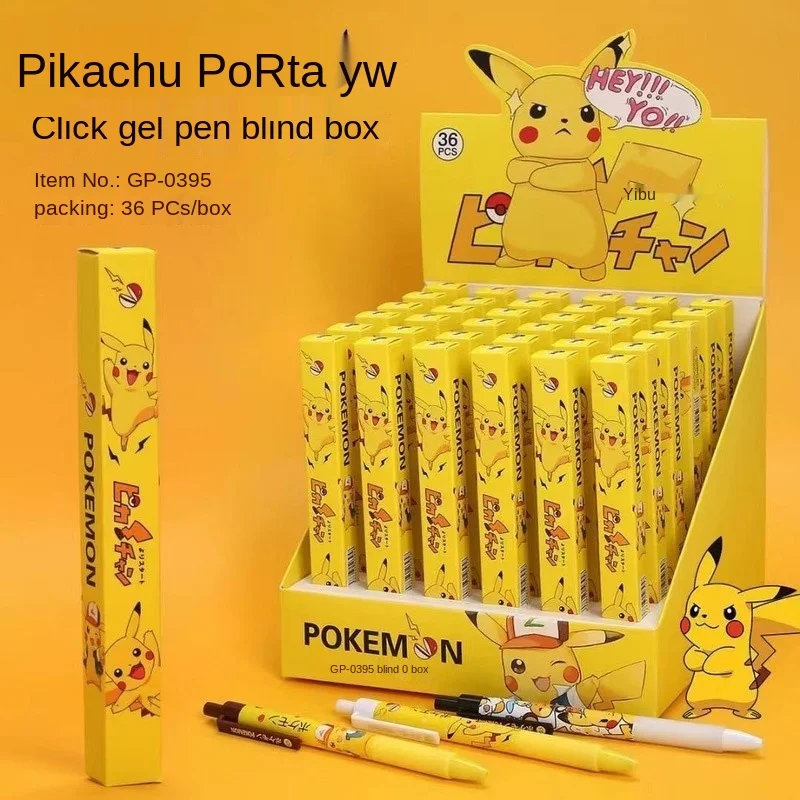 Креативная гелевая ручка с мультяшным аниме покемоном Пикачу 0 5 мм точка для
